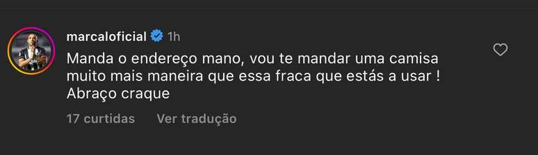 Comentário de Marçal na postagem de Podence –