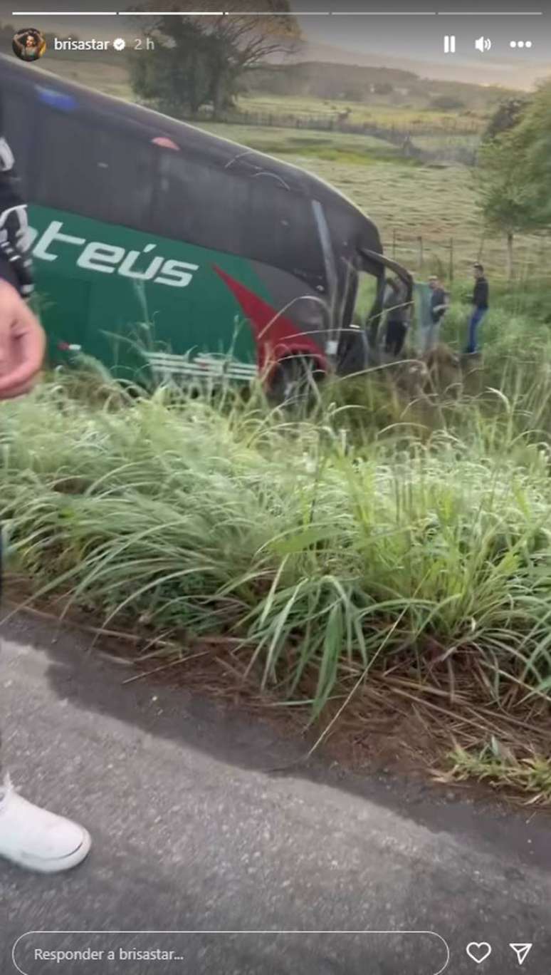 Brisa Star mostra detalhes do acidente de &ocirc;nibus