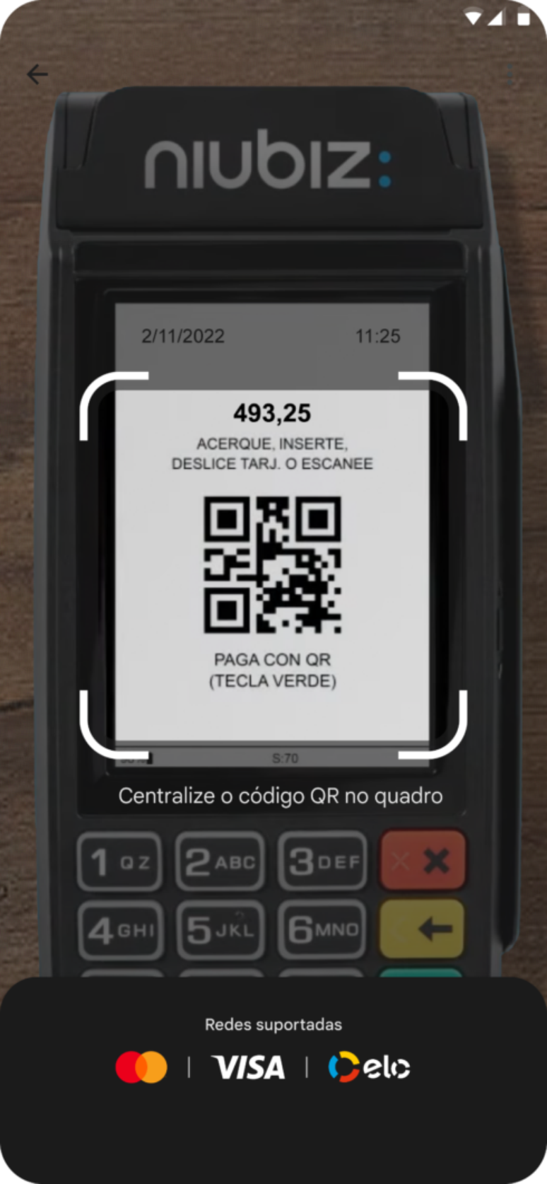 Demonstration of QR code reading in the Google Wallet app Demonstration of QR code reading in the Google Wallet app