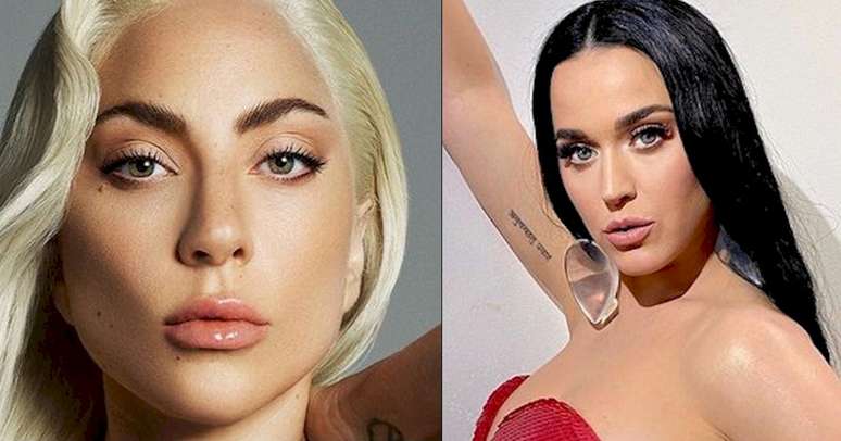 Fotos: Reprodu&ccedil;&atilde;o / Instagram / @ladygaga / @katyperry
