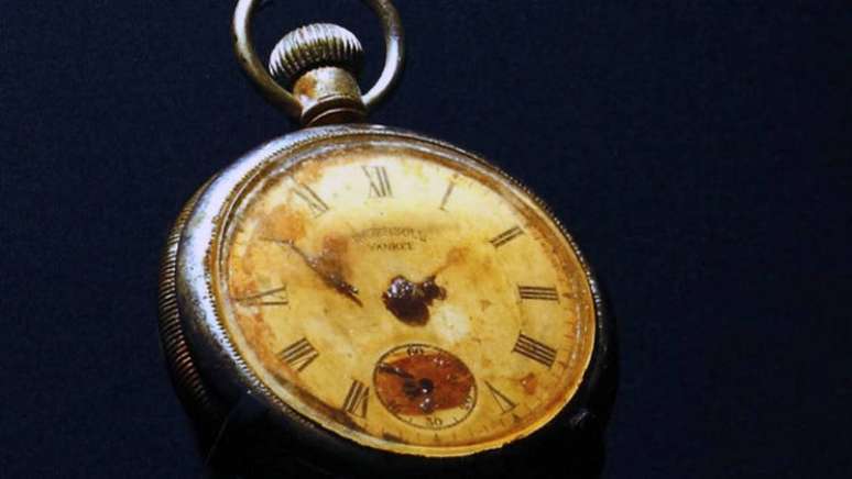O relógio de bolso do comissário Edmund Stone foi vendido por 130 mil libras (R$ 790 mil)
