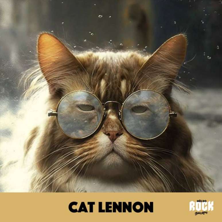 Editora recriou grandes nomes do rock como gatos usando inteligência artificial.