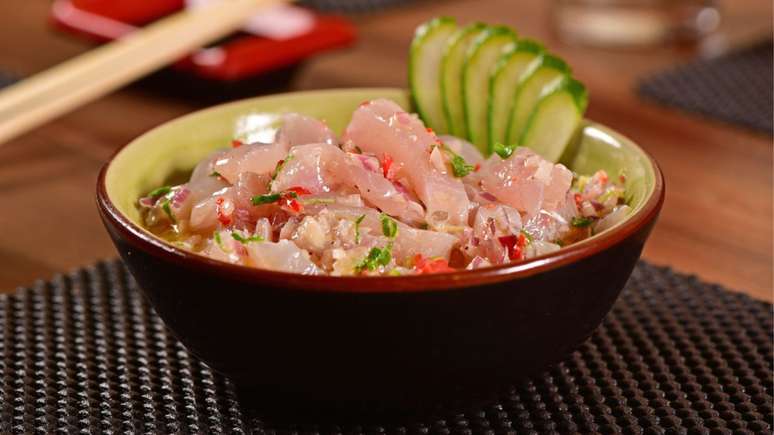 Ceviche de salmão