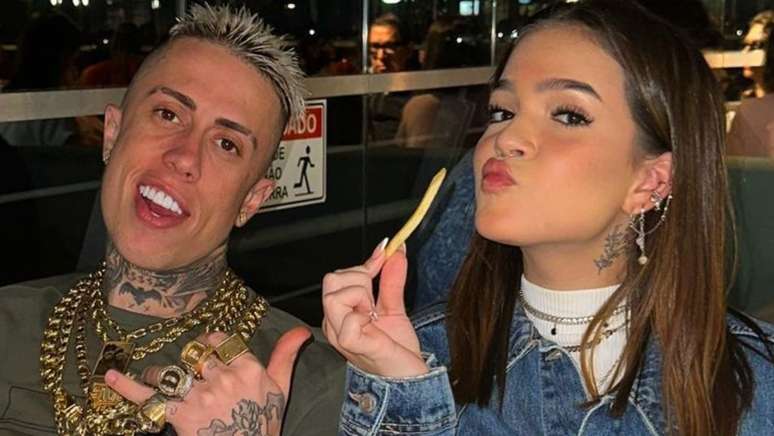 Mel Maia and MC Daniel snapped together on the beach in Rio de Janeiro