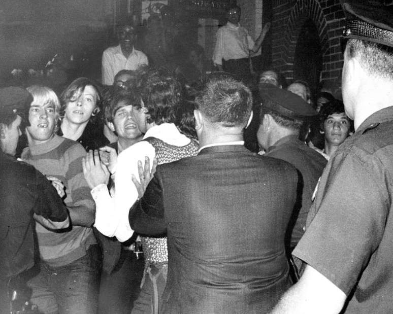 A noite da Rebelião de Stonewall, em 1969 (Getty Images)