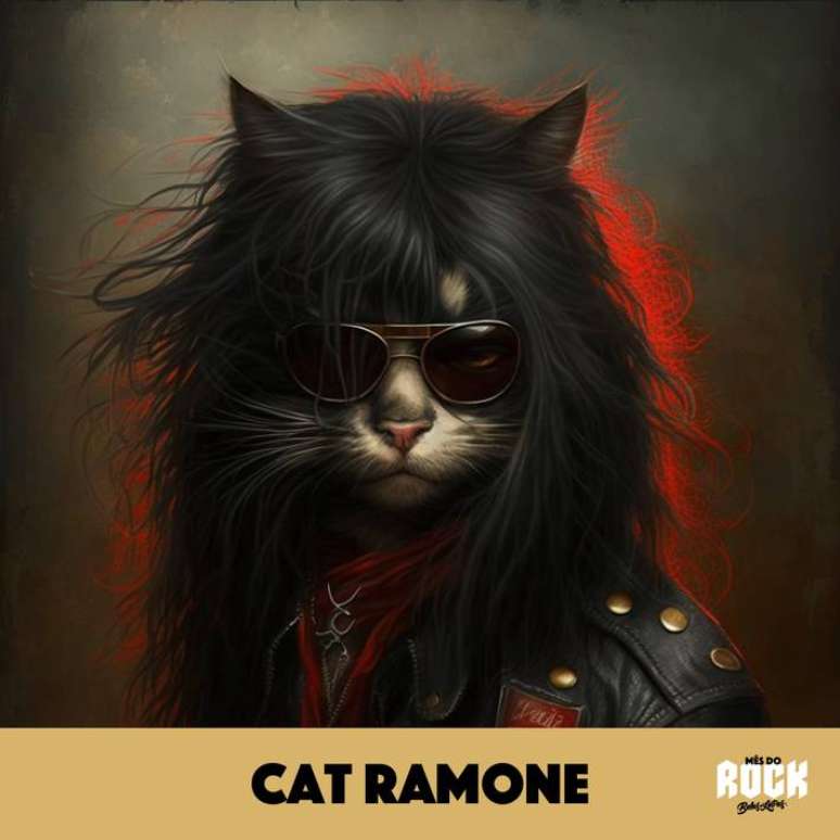 Editora recriou grandes nomes do rock como gatos usando inteligência artificial.