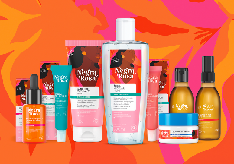 Linha de skin care da Negra Rosa tem 8 produtos