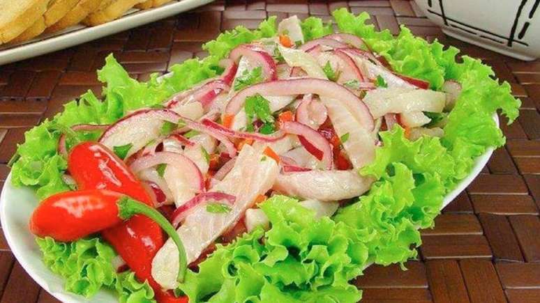 Ceviche de til&aacute;pia