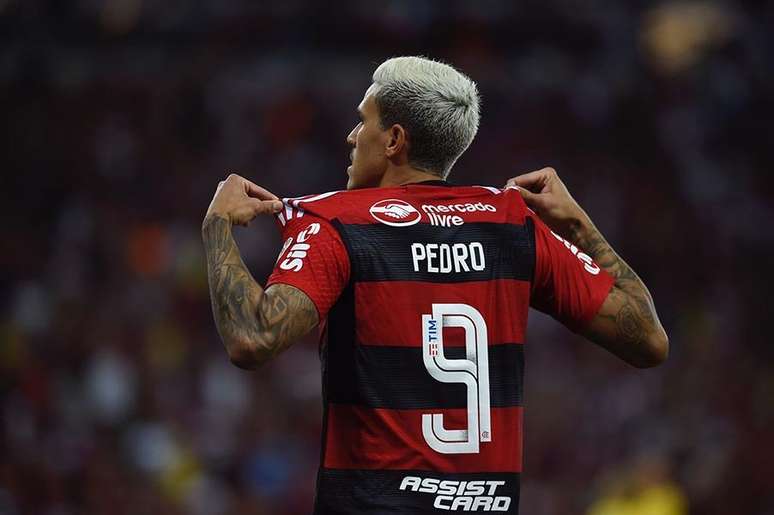 Pedro abriu o placar e chegou aos 95 gols pelo Flamengo  – Marcelo Cortes/Flamengo