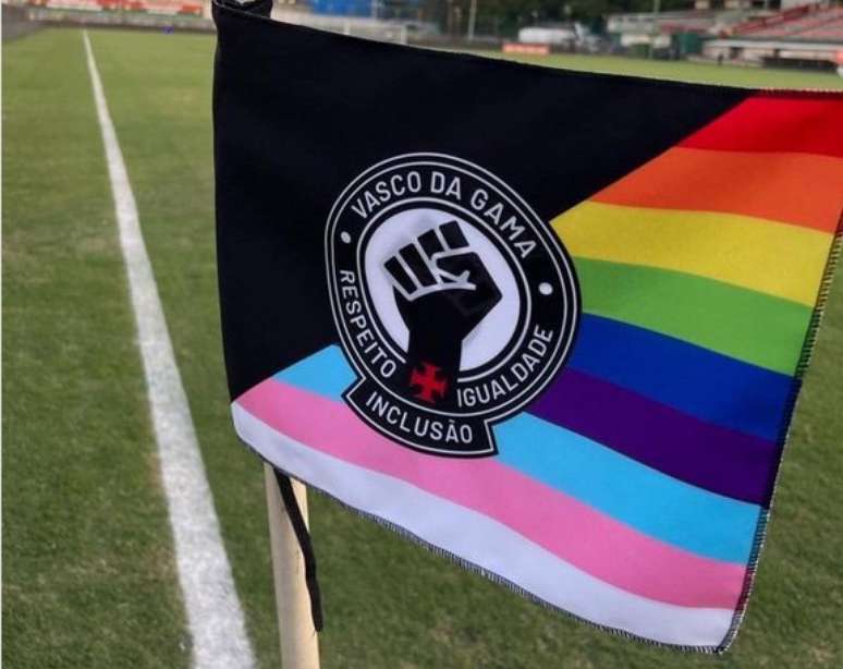 Bandeira em celebração ao Dia Internacional do Orgulho LGBTQIAPN+ Divulgação/Vasco