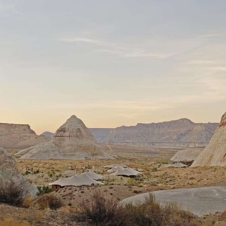 Hotel Amangiri fica no deserto em Utah, nos EUA