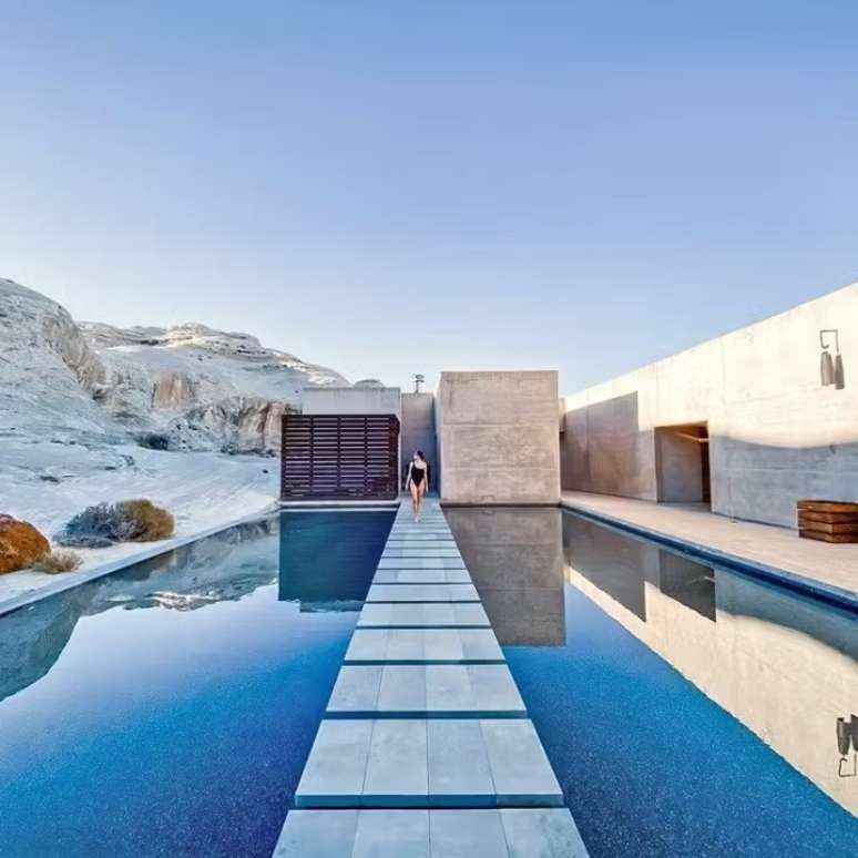 Hotel Amangiri fica no deserto em Utah, nos EUA