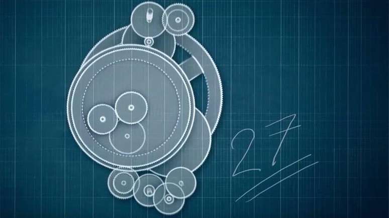A primeira surpresa: dentro da m&aacute;quina os cientistas encontraram 27 engrenagens