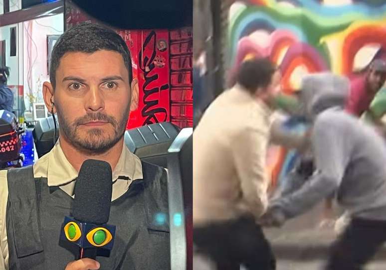 The band’s reporter is attacked while reacting to an attempted robbery;  clock