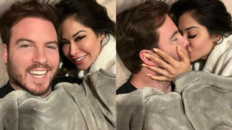 Ma&iacute;ra Cardi e noivo, Thiago Nigro. Reprodu&ccedil;&atilde;o/ Instagram