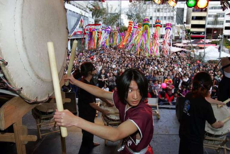 O festival é tradicional no bairro da Liberdade