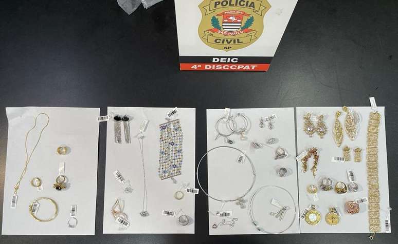 SP: joias furtadas avaliadas em R$ 600 mil seriam vendidas em shopping