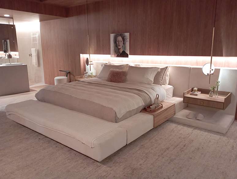 Camas baixas combinam com diferentes tipos de d&eacute;cor e d&atilde;o a sensa&ccedil;&atilde;o de um espa&ccedil;o maior &ndash; Foto: D&eacute;bora Passarelli