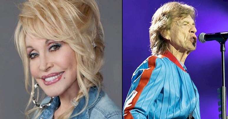 Fotos: Reprodu&ccedil;&atilde;o / Instagram / @dollyparton / @mickjagger