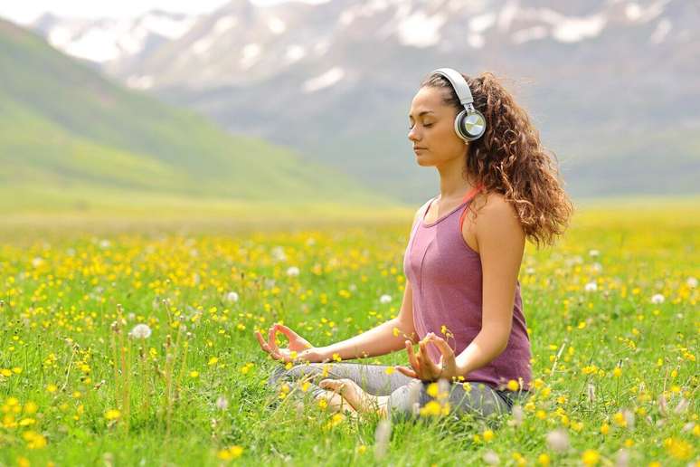 Guided meditation induces relaxation of the mind 