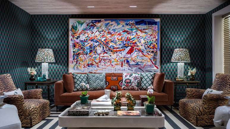 Luiz Ot&aacute;vio Debeus cria mix de estampas em espa&ccedil;o intimista e gostoso &ndash; Foto: Divulga&ccedil;&atilde;o CASACOR