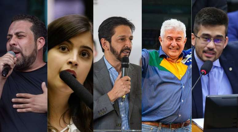 Guilherme Boulos Tabata Amaral Ricardo Nunes Astronauta Marcos Pontes Kim Kataguiri