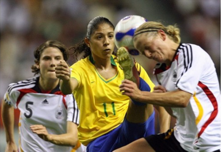 Cristiane na final da Copa do Mundo Feminina 2007 - Alemanha 2 x 0 Brasil 