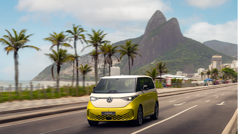 Volkswagen ID. Buzz, a Kombi elétrica, no Rio de Janeiro