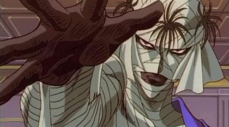 Makoto Shishio, o grande vilão de Samurai X (imagem da primeira série de anime)