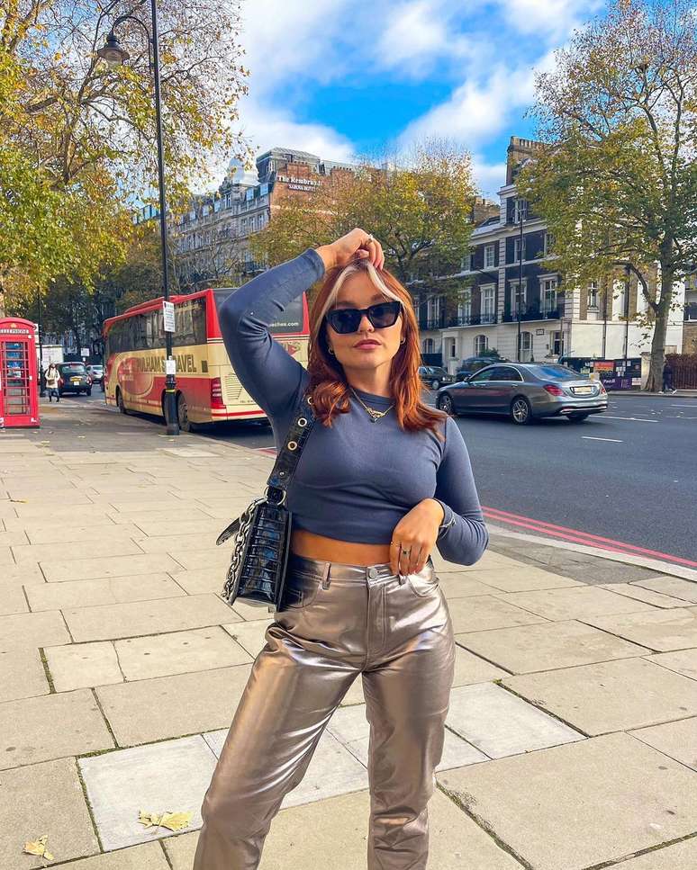 Metallic is also trendy