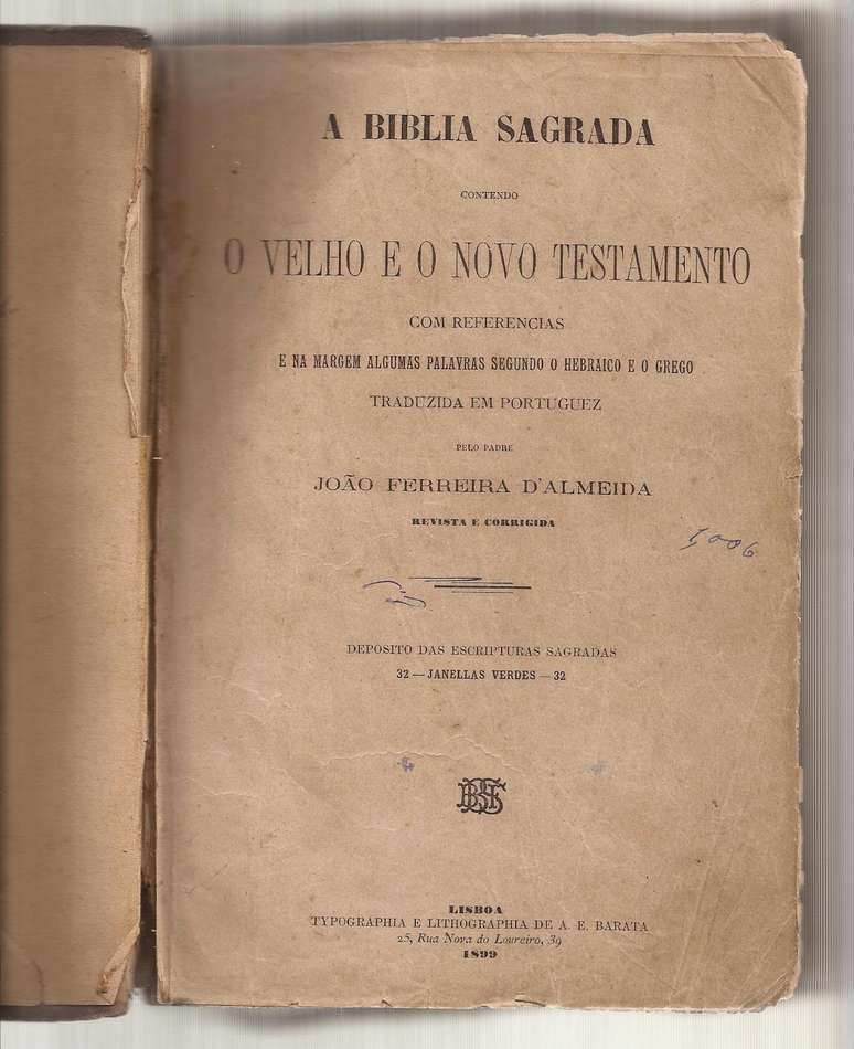 Reprodu&ccedil;&atilde;o de tradu&ccedil;&atilde;o publicada em 1899