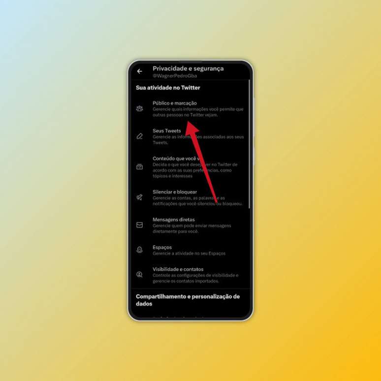 Passo 4 de: Como privar uma conta no Twitter pelo celular