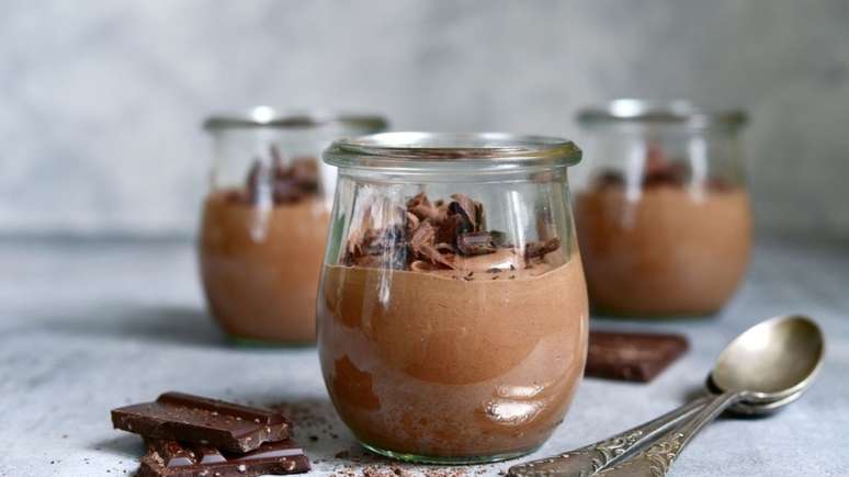 Mousse de chocolate no copinho