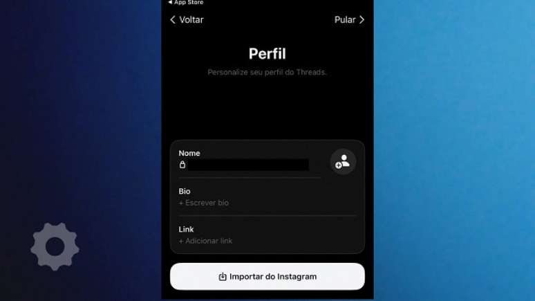 Passo 3 de: Como criar uma conta no Threads?