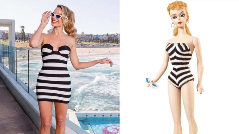 Look inspirado na primeira boneca Barbie –