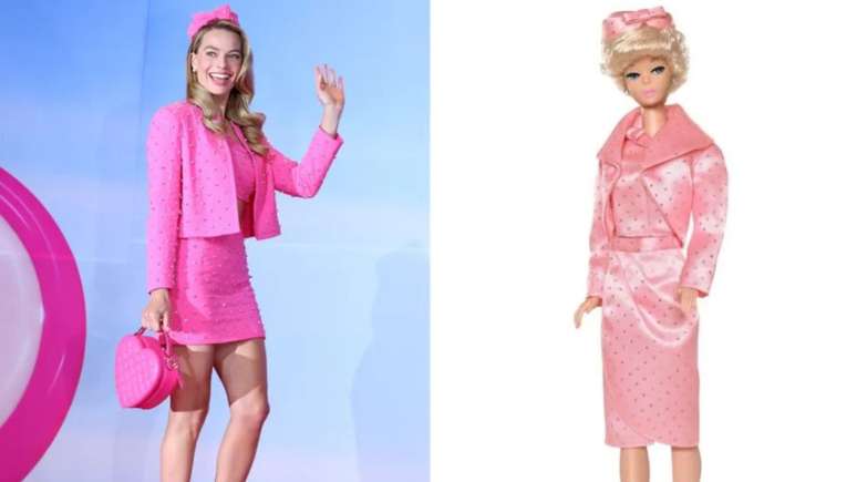 Look que integra a coleção “Barbie” da Moschino –