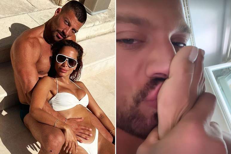Italian actor Simone Susinna posts photos kissing Anitta’s feet
