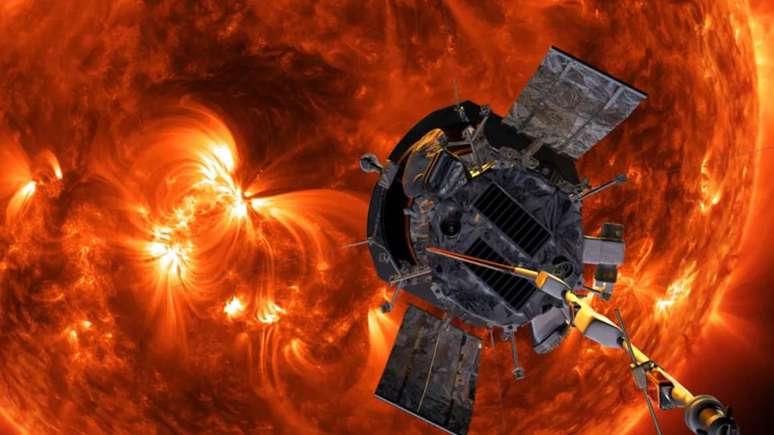 Solar Parker approached the Sun again and was about 8.5 million kilometers from the photosphere (Image: Reproduction/NASA)