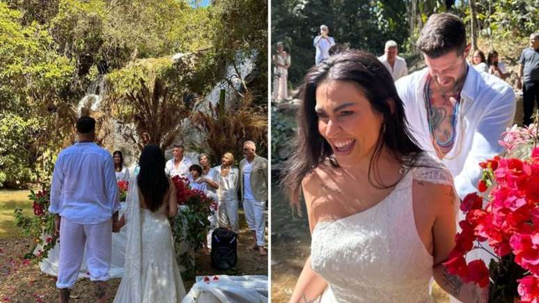 Cleo remarries in a stunning waterfall ceremony