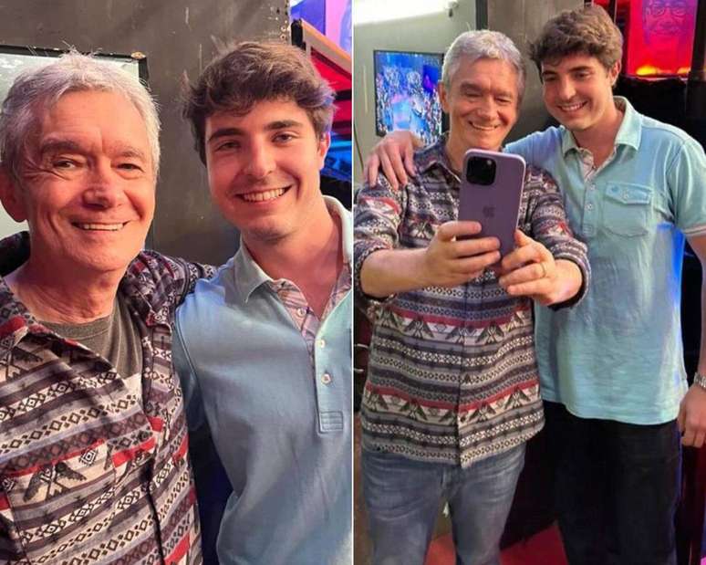 Gugu Liberato’s son visits Globo studio and announces: “I’m going to be more involved in all this”