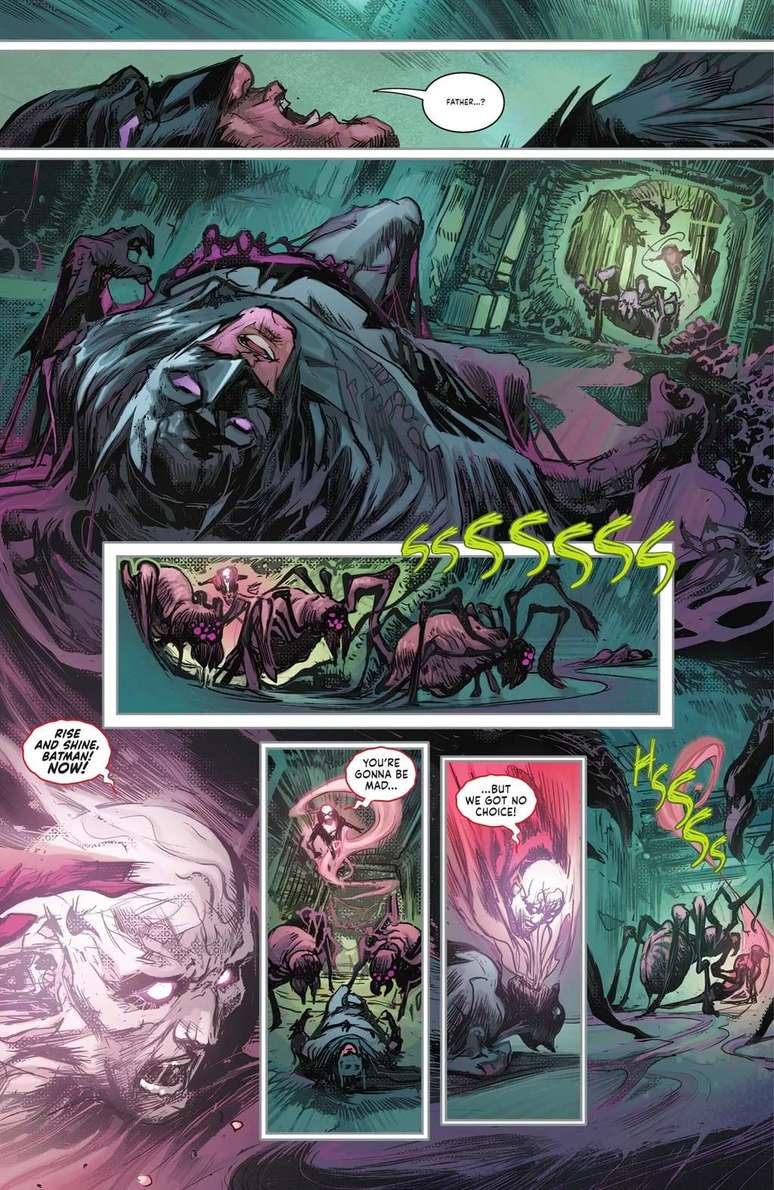 Deadman is forced to take over Batman's body again and leaves him neutralized (Image: Playback/DC Comics) Deadman is forced to take over Batman's body again and leaves him neutralized (Image: Playback/DC Comics)