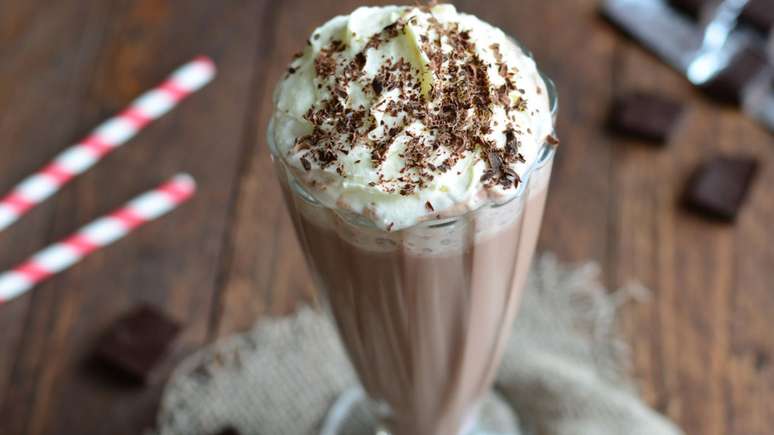 Milkshake de chocolate crocante