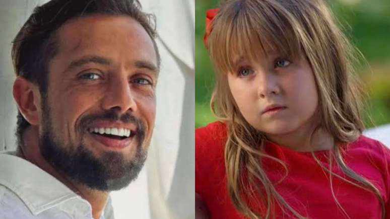 Atriz que viveu a filha de Rafael Cardoso em 'A Vida da Gente' expõe o ator. Reprodução/Instagram e Globo