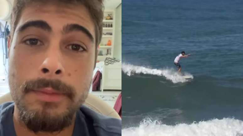 Rafael Vitti contou ter se acidentado enquanto surfava nesta segunda-feira, 10.