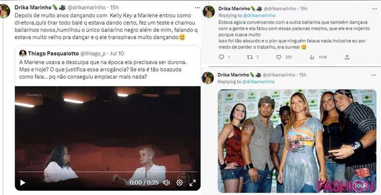 Drika Marinho acusa Marlene Mattos de racismo: &lsquo;Falou que transpirava muito&rsquo;