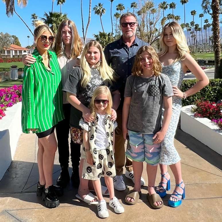Tori Spellin and her family Tori Spellin and her family