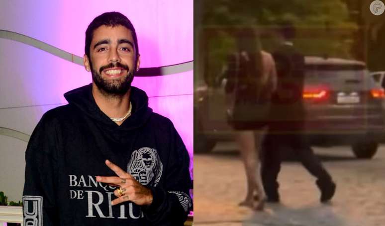 Pedro Scooby foi flagrado saindo da festa de Vini Jr com uma mulher misteriosa.