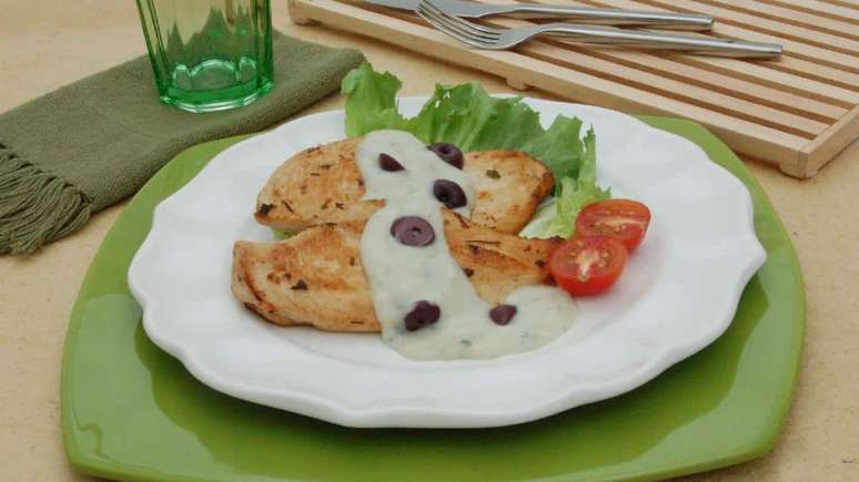 Bife de frango ao gorgonzola