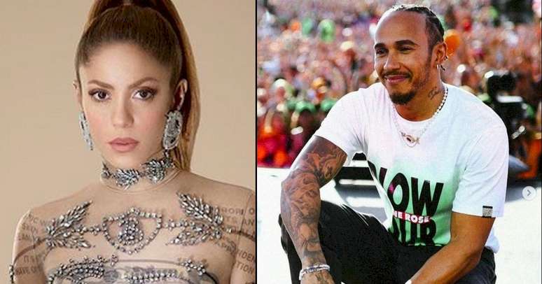 Fotos: Reprodu&ccedil;&atilde;o / Instagram / @shakira / @lewishamilton