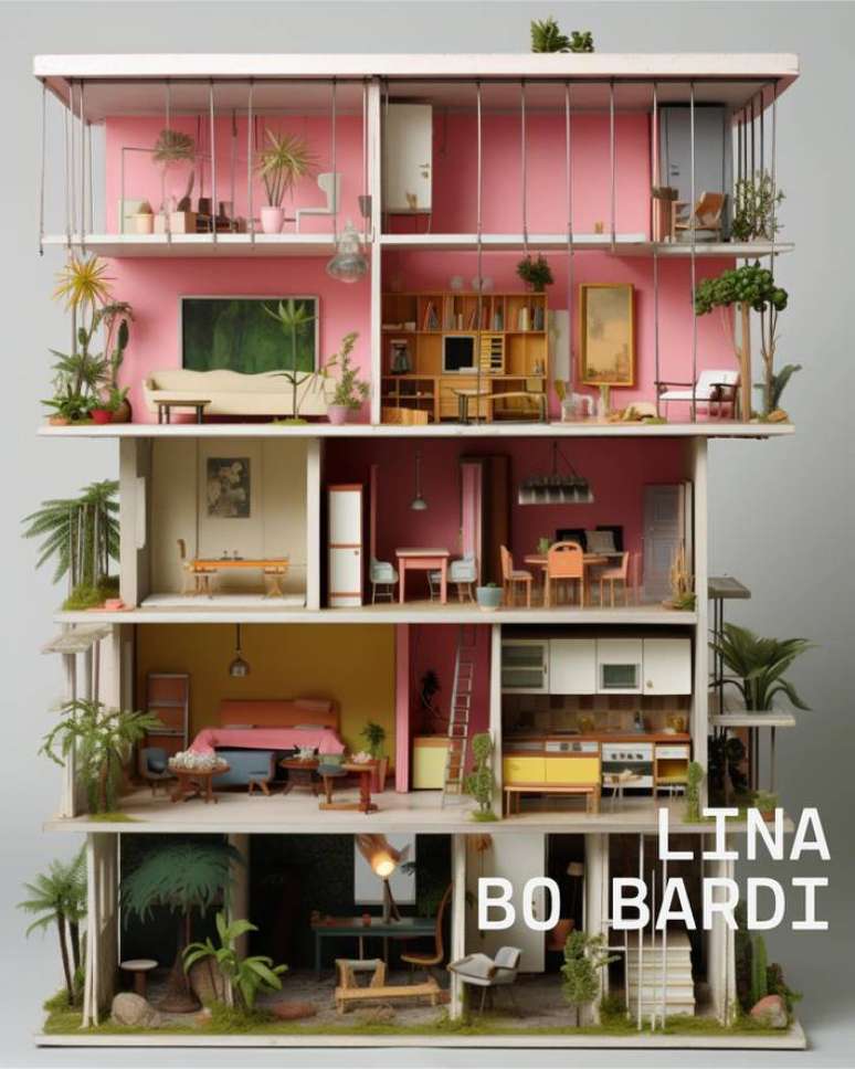 Criação da 'Casa da Barbie' inspirada na arquiteta Lina Bo Bardi (1914 - 1992)